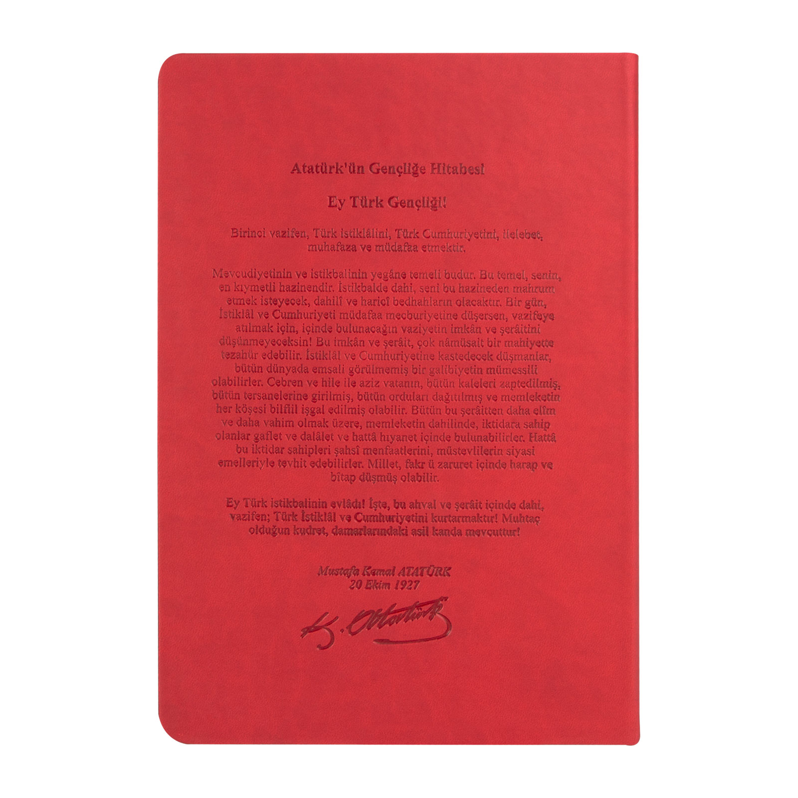 ATATÜRK TARİHSİZ DEFTER (17X24 CM)