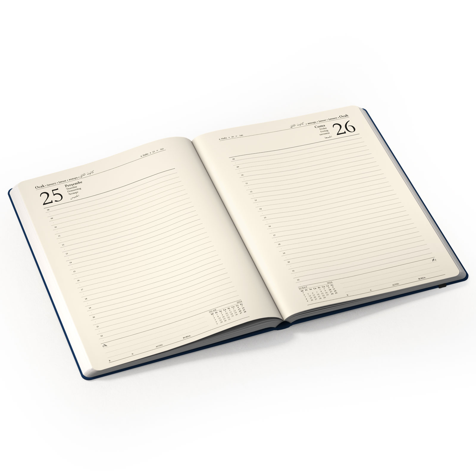 ÇAKIRLAR KUŞE MUKAVVA SIVAMA AJANDA 17X24 CM