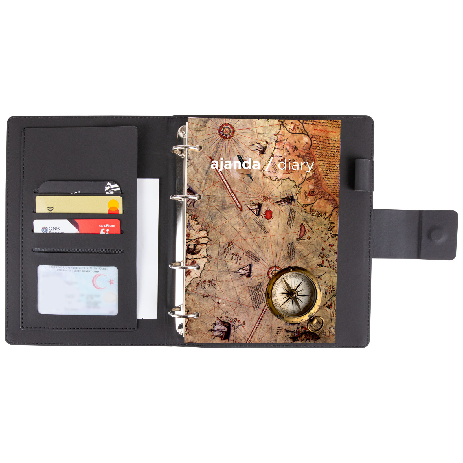 KALABA SİYAH ORGANİZER AJANDA (18x21,5CM)