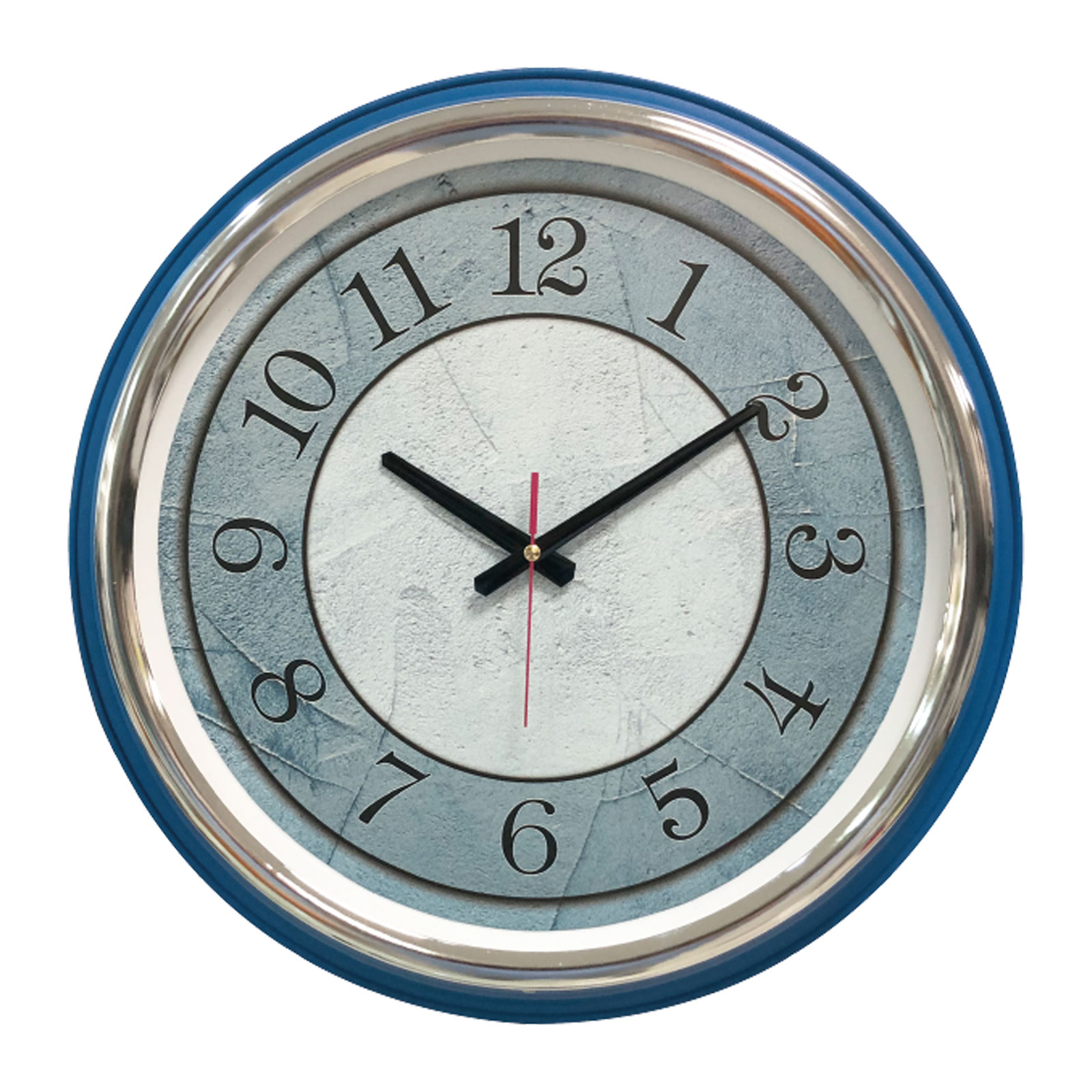 KİBELE201 MAVİ METAL KASA DUVAR SAATİ (505 MM)