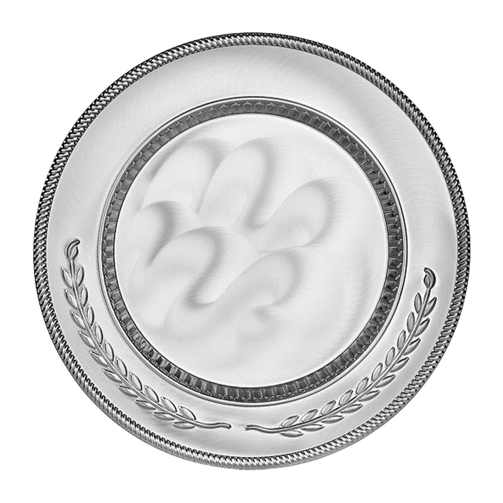 GYT-03 GÜMÜŞ YALDIZ İŞLEMELİ PLAKET TABAK